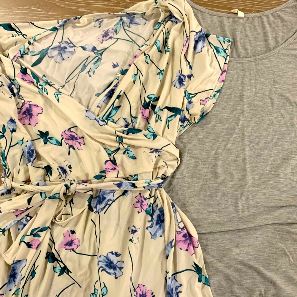 PinkBlush Plus Maternity Tops Bundle (2) Size 2X